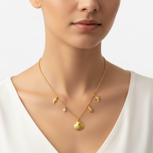 18K Gold Plated Serene Necklace