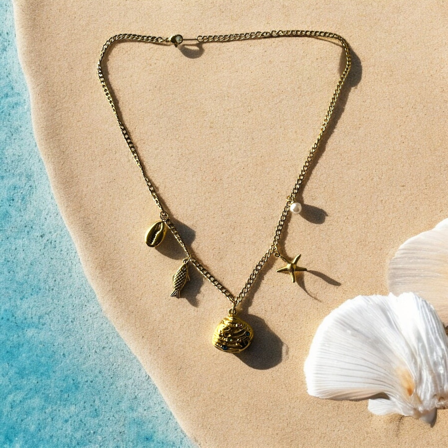 18K Gold Plated Ocean Belle Necklace