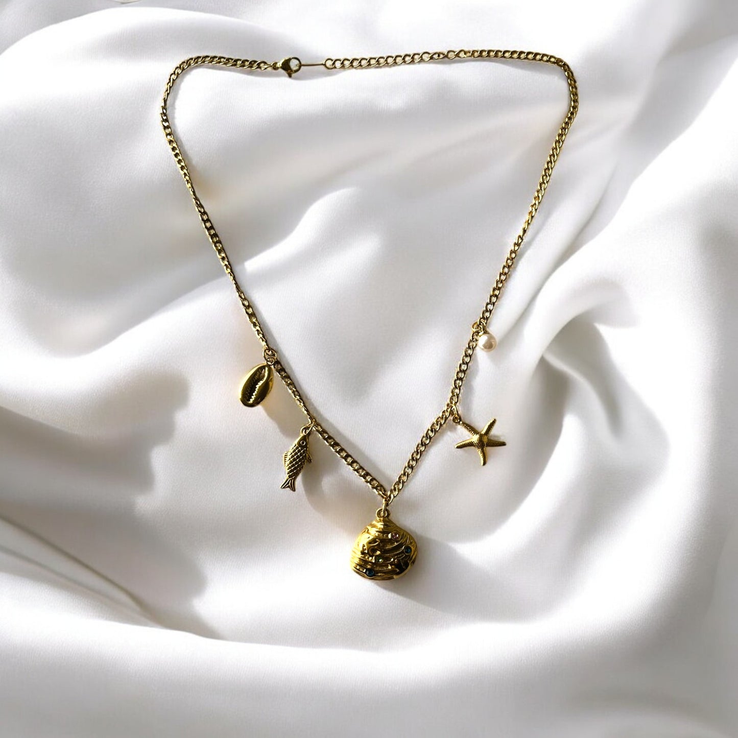 18K Gold Plated Ocean Belle Necklace