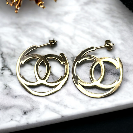 SS Brand Inspired CC Earrings.