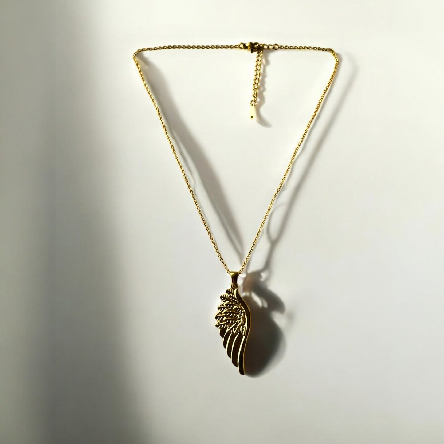 18K Divine Feather Necklace