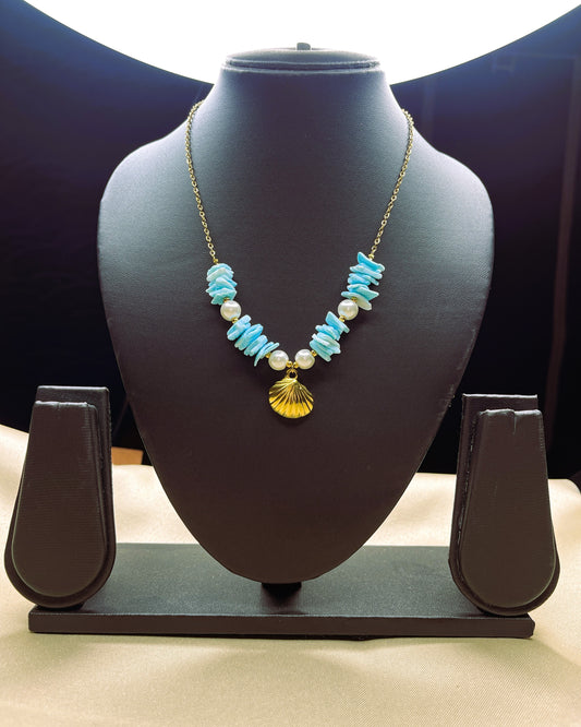 Aurelia Seashell 18K Gold Plated Necklace