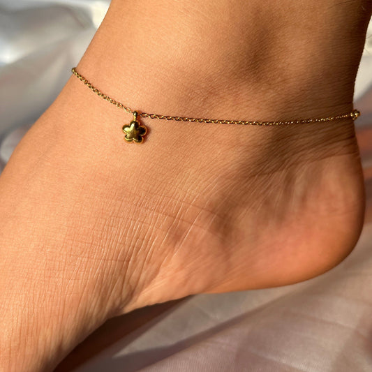 Dainty Star Charm Anklet