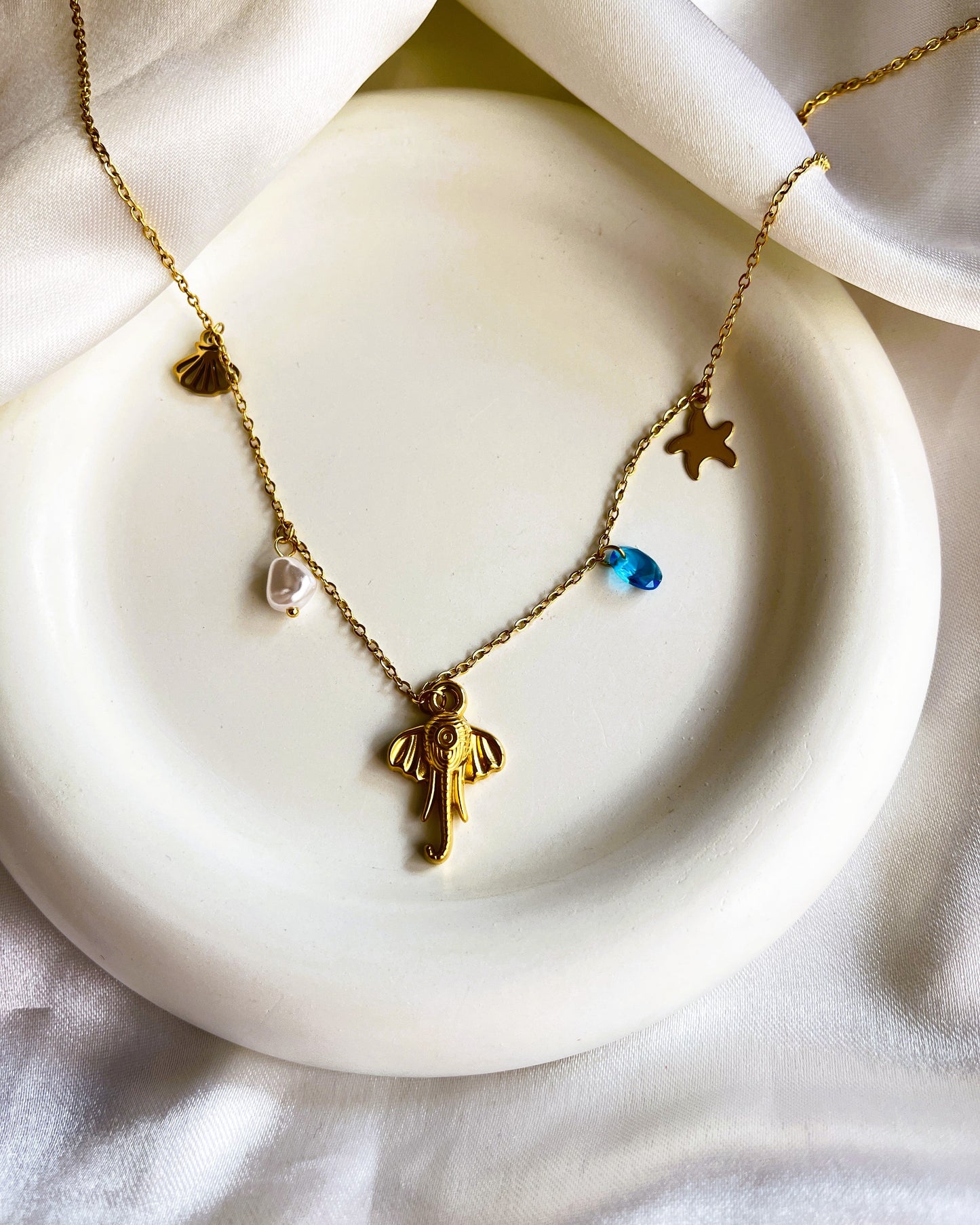 Elevara 18K Gold Plated Necklace