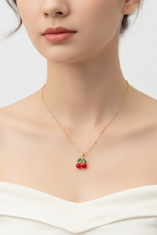 Cherry Blossom Dainty Necklace - 0.1