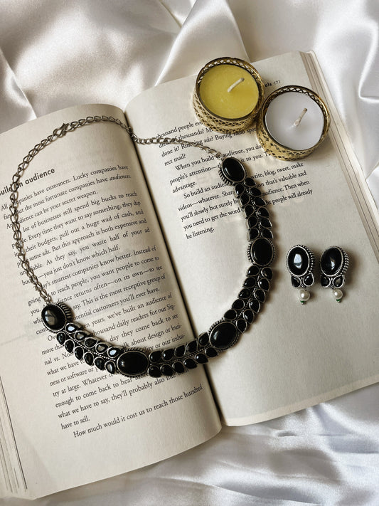 Chhayaa Oxidised Necklace Set
