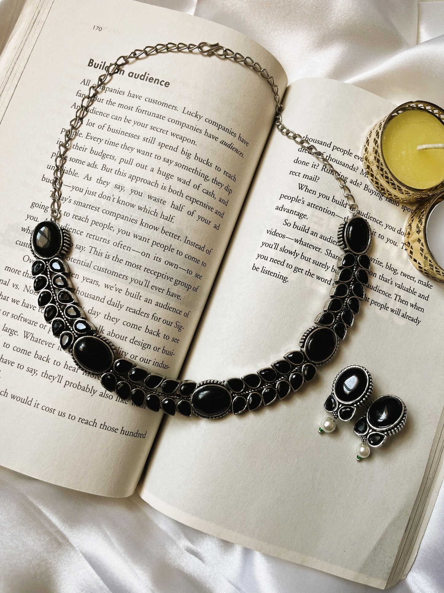Chhayaa Oxidised Necklace Set