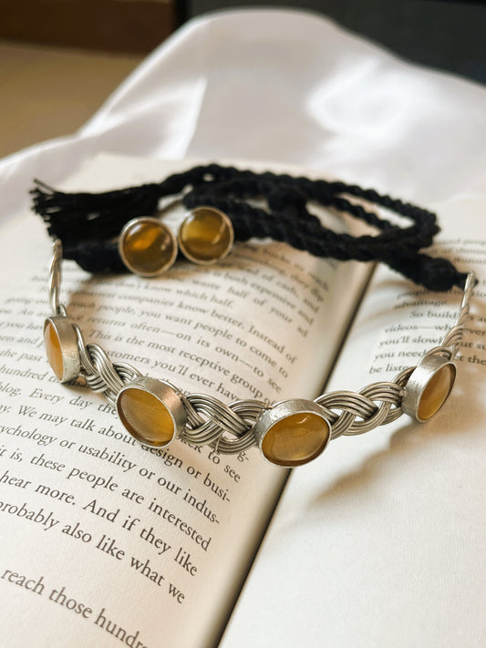 Suhani Yellow Choker Necklace Set