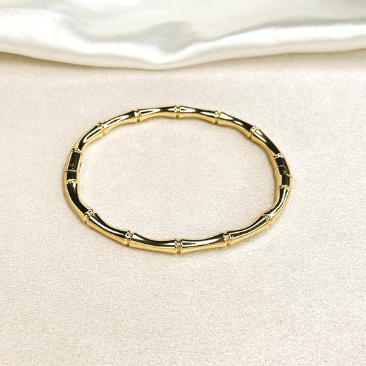 Bamboo 18K Gold Plated Bracelet