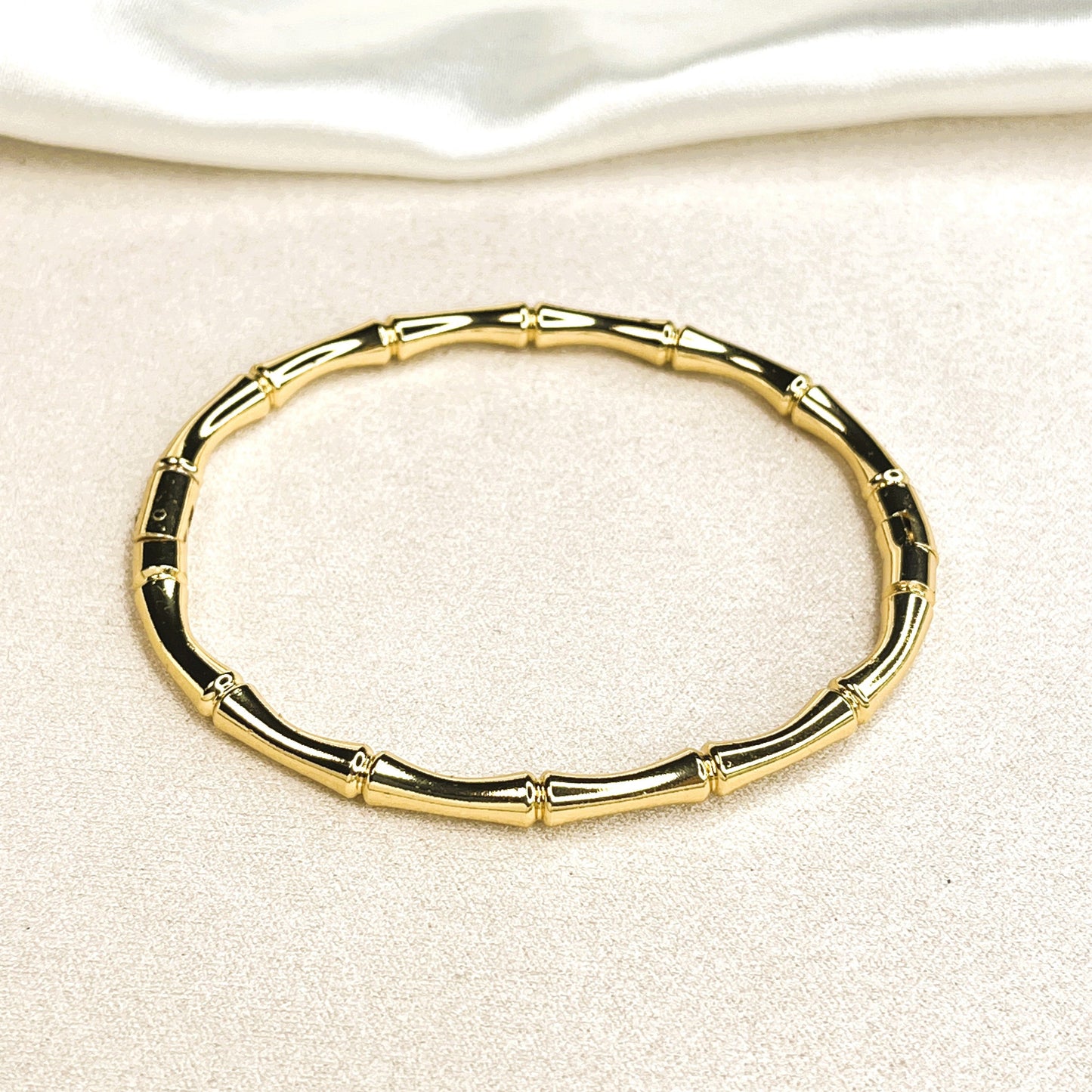 Bamboo 18K Gold Plated Bracelet