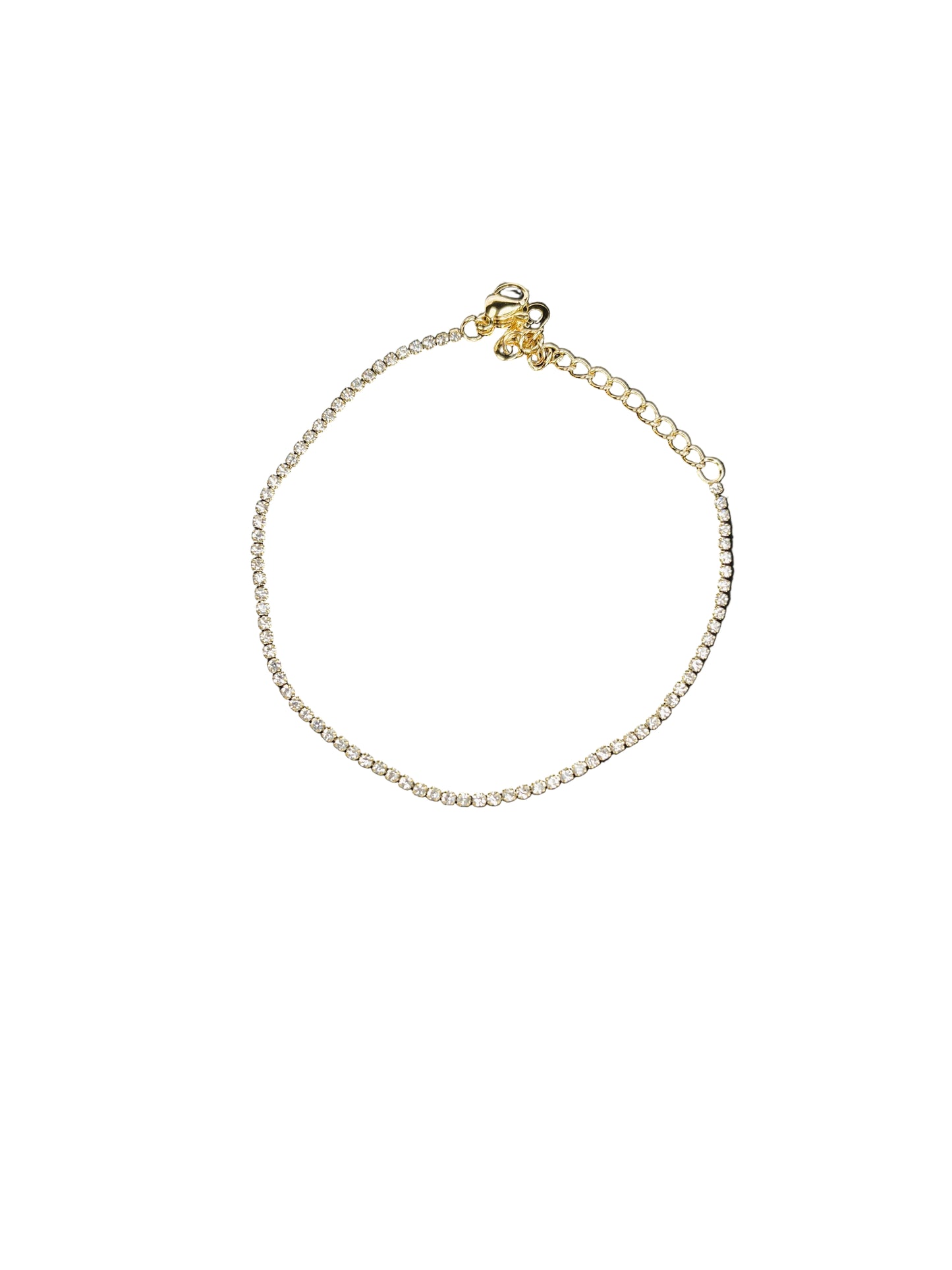 Minimalist Tennis 18K Gold Plated Chain Bracelet-0.0