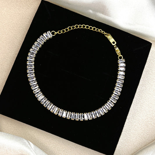 Stella Beam Tennis 18K Gold Plated Chain Bracelet