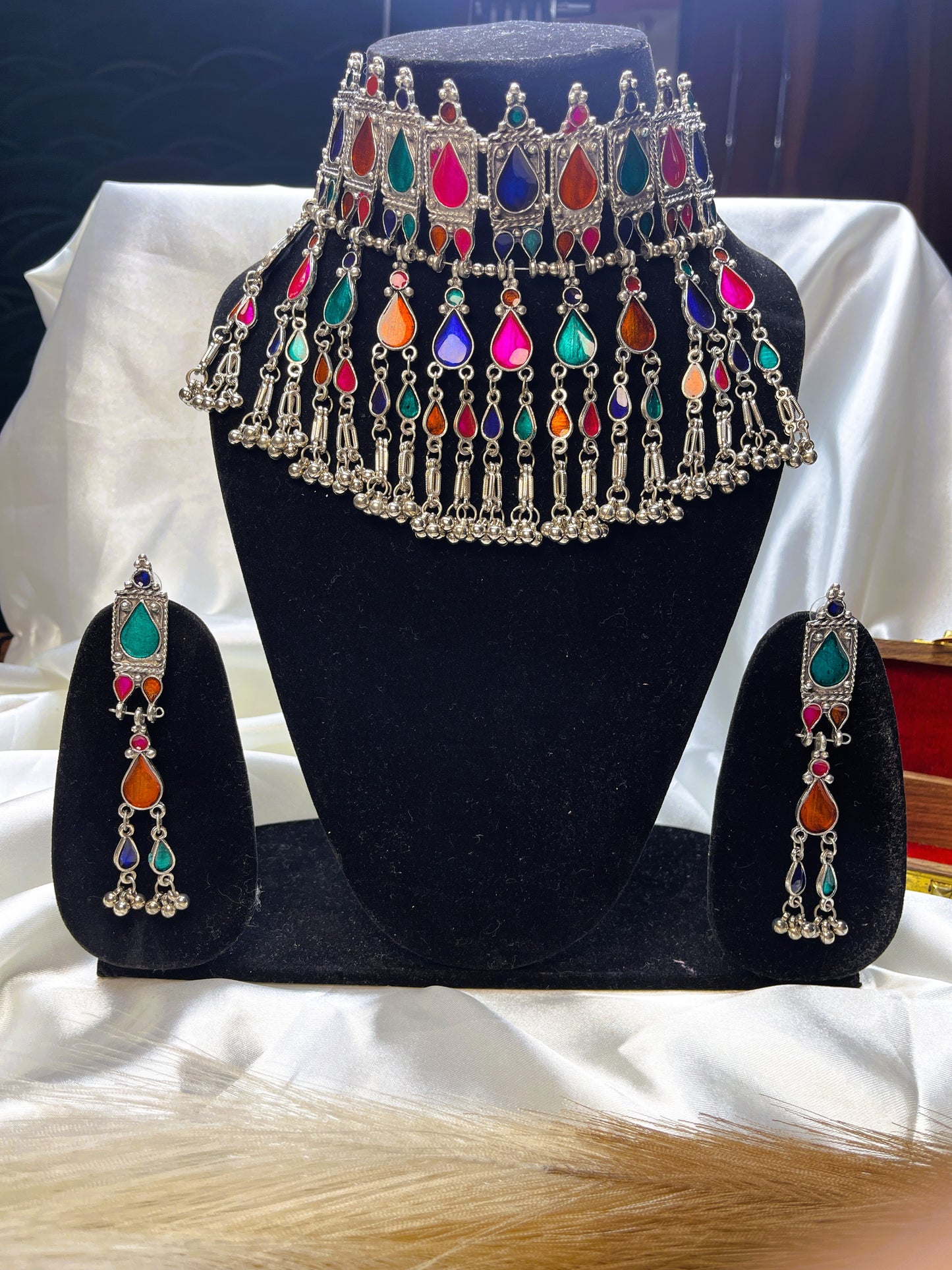 Rajlaxmi Oxidised Necklace Set
