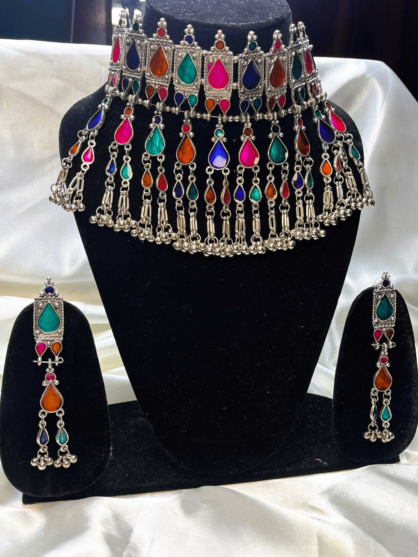 Rajlaxmi Oxidised Necklace Set