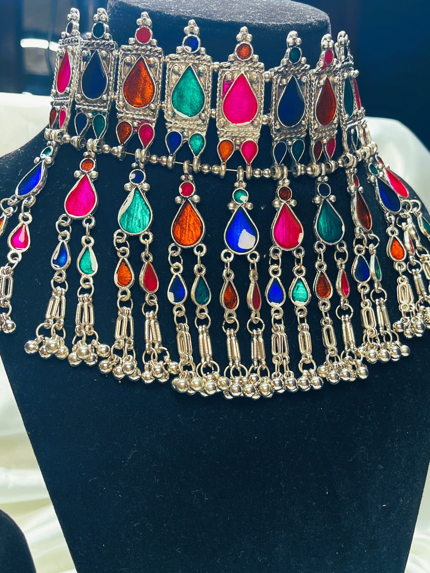 Rajlaxmi Oxidised Necklace Set