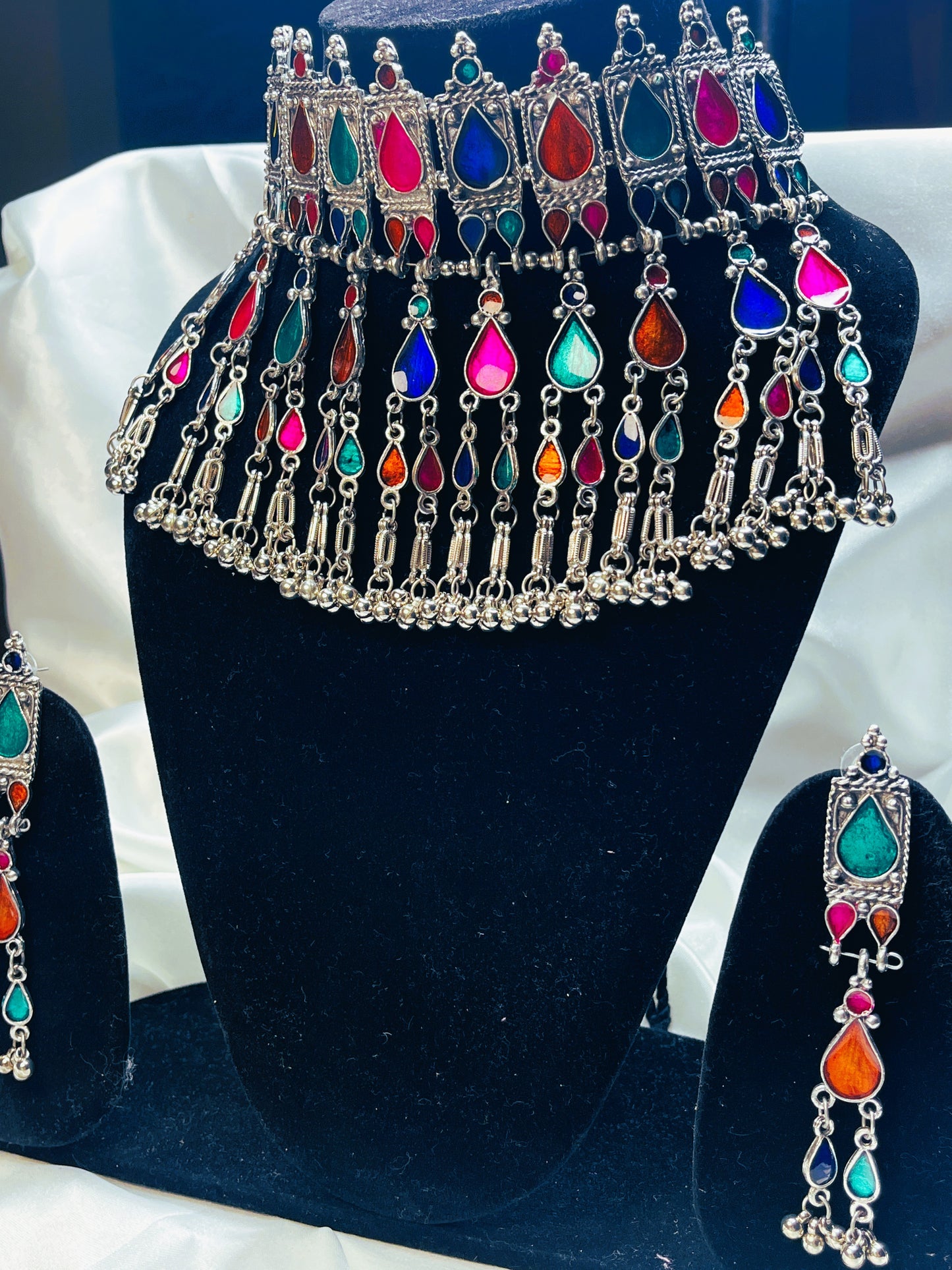 Rajlaxmi Oxidised Necklace Set