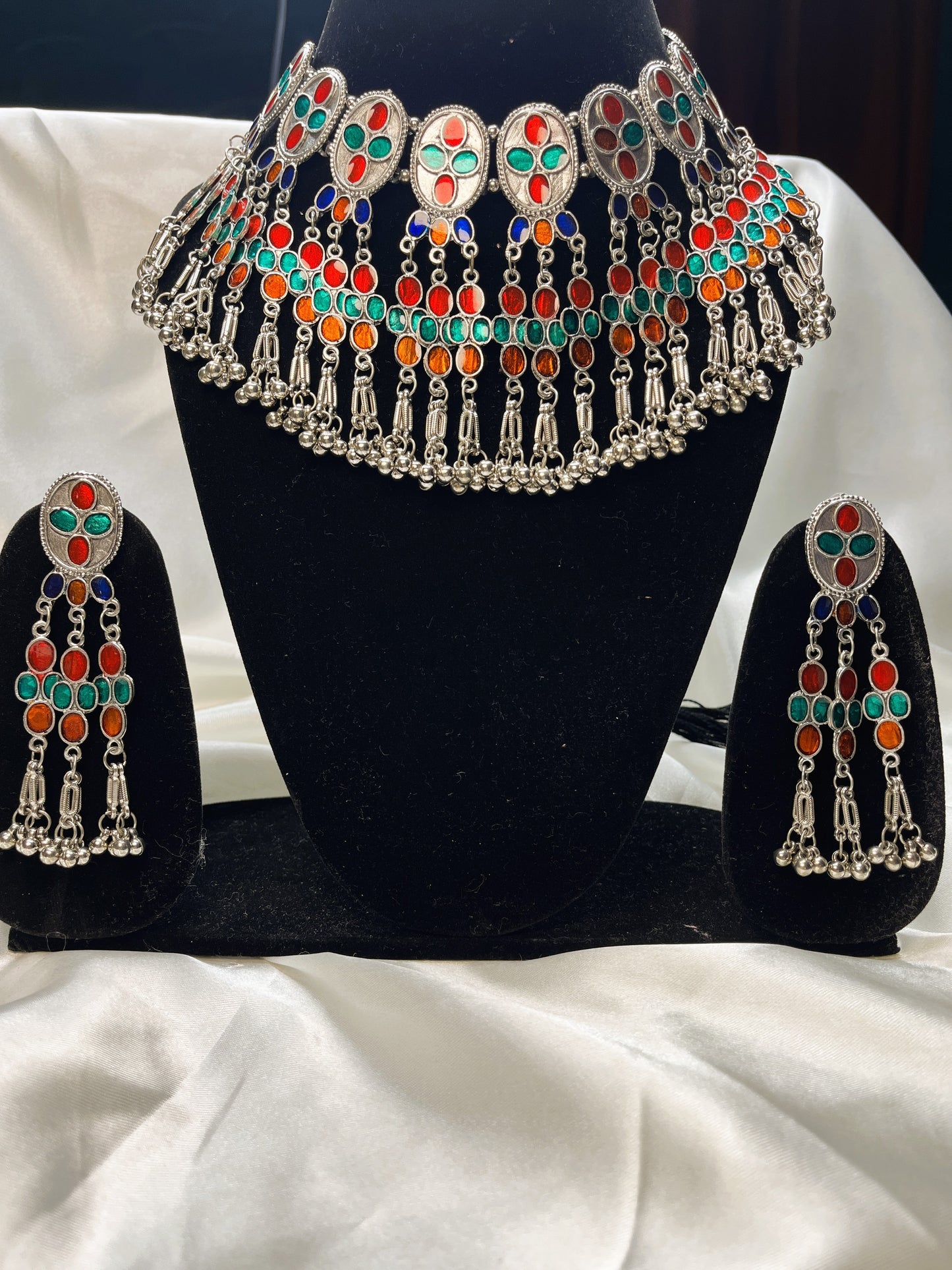 Chandrika Oxidised Necklace Set