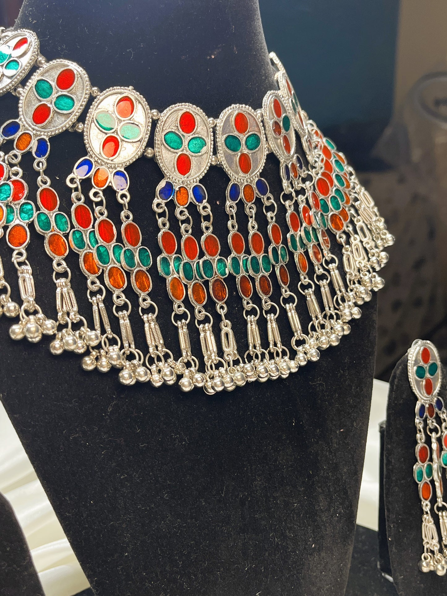 Chandrika Oxidised Necklace Set