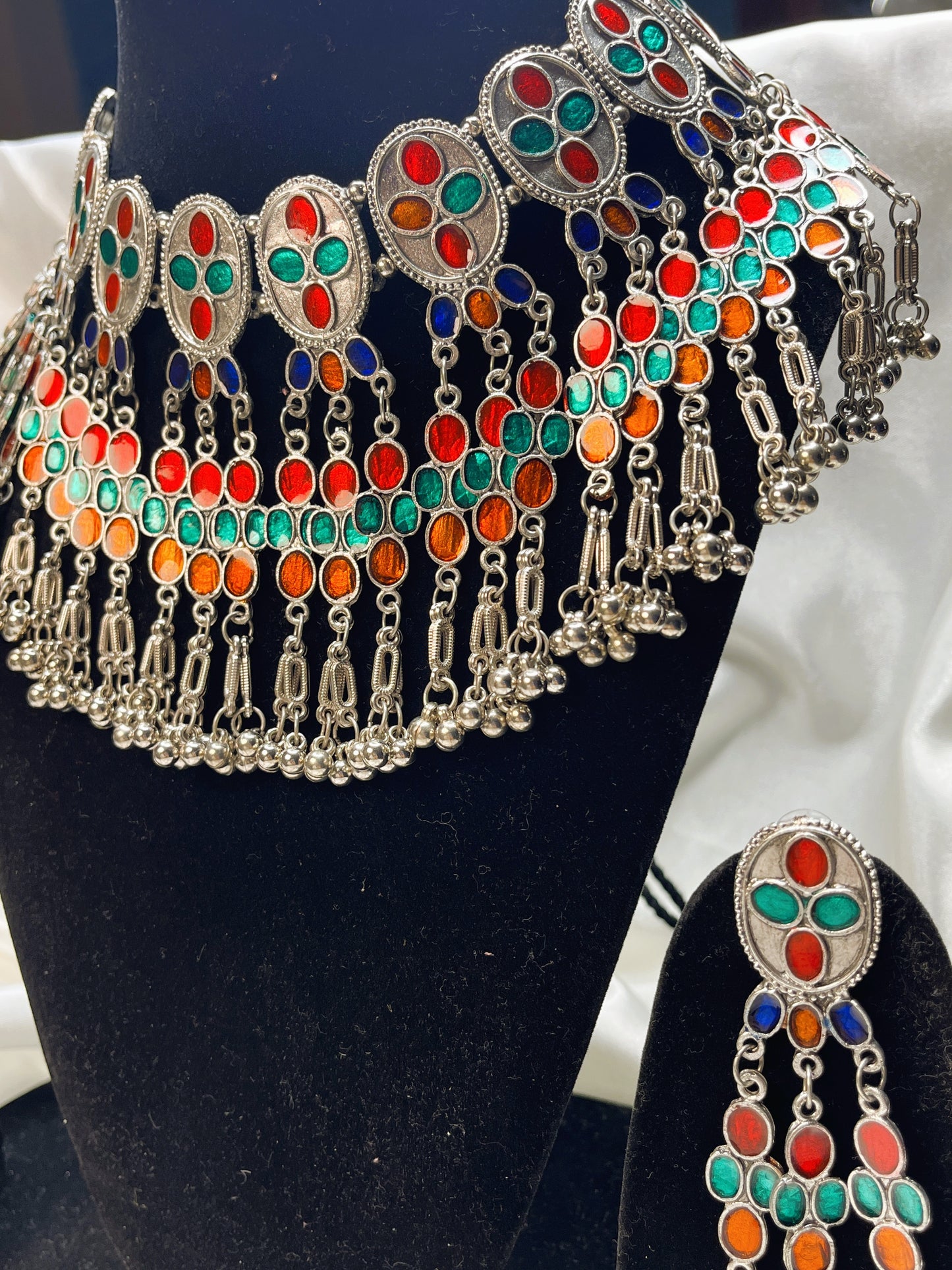 Chandrika Oxidised Necklace Set