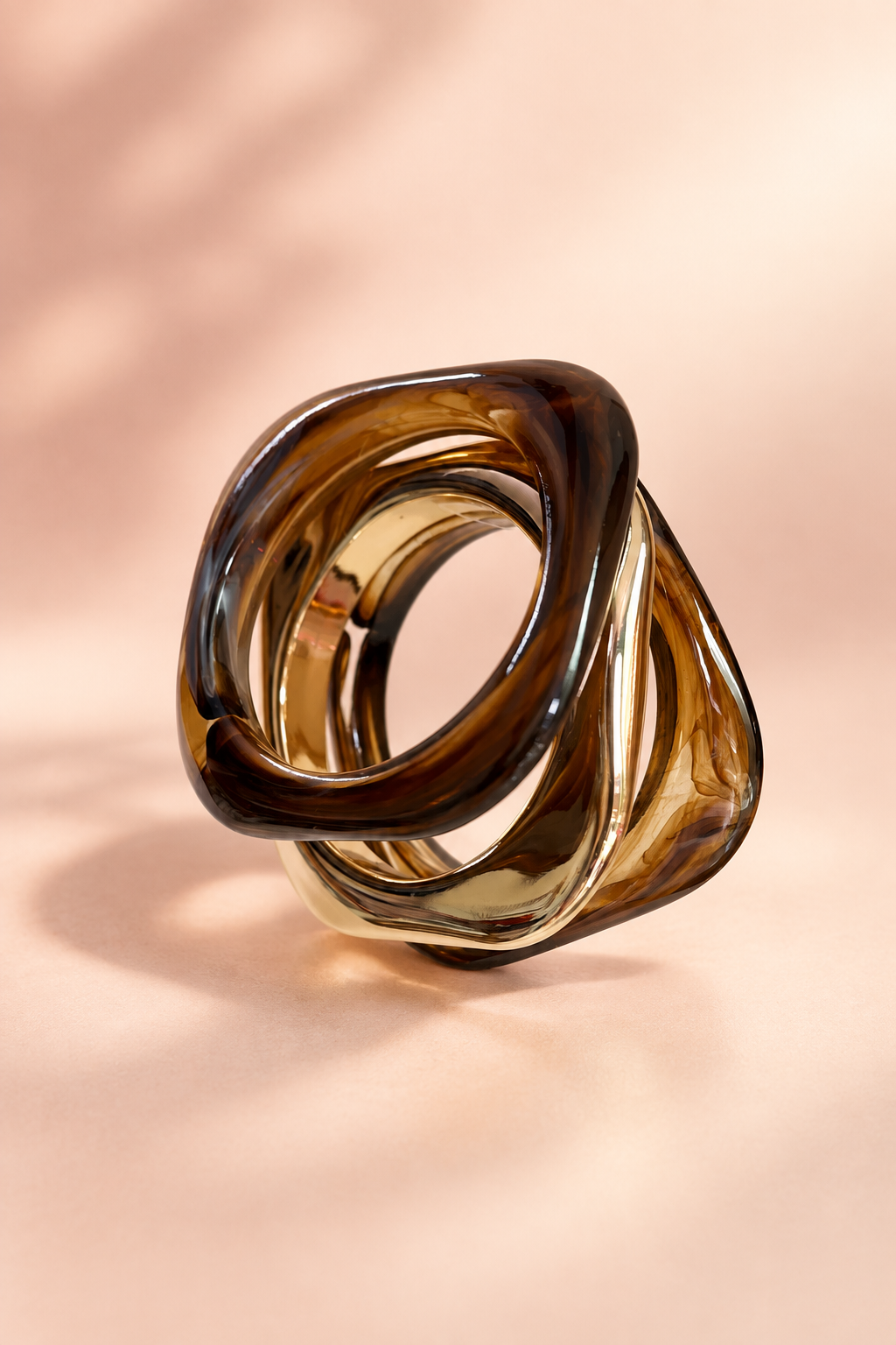 Mocha Glow Bangle Stack