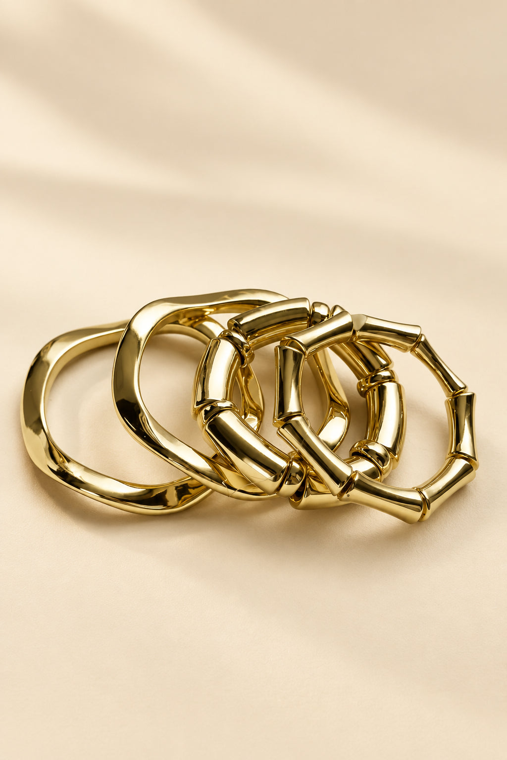 The Golden Hour 4 Bangles Stack
