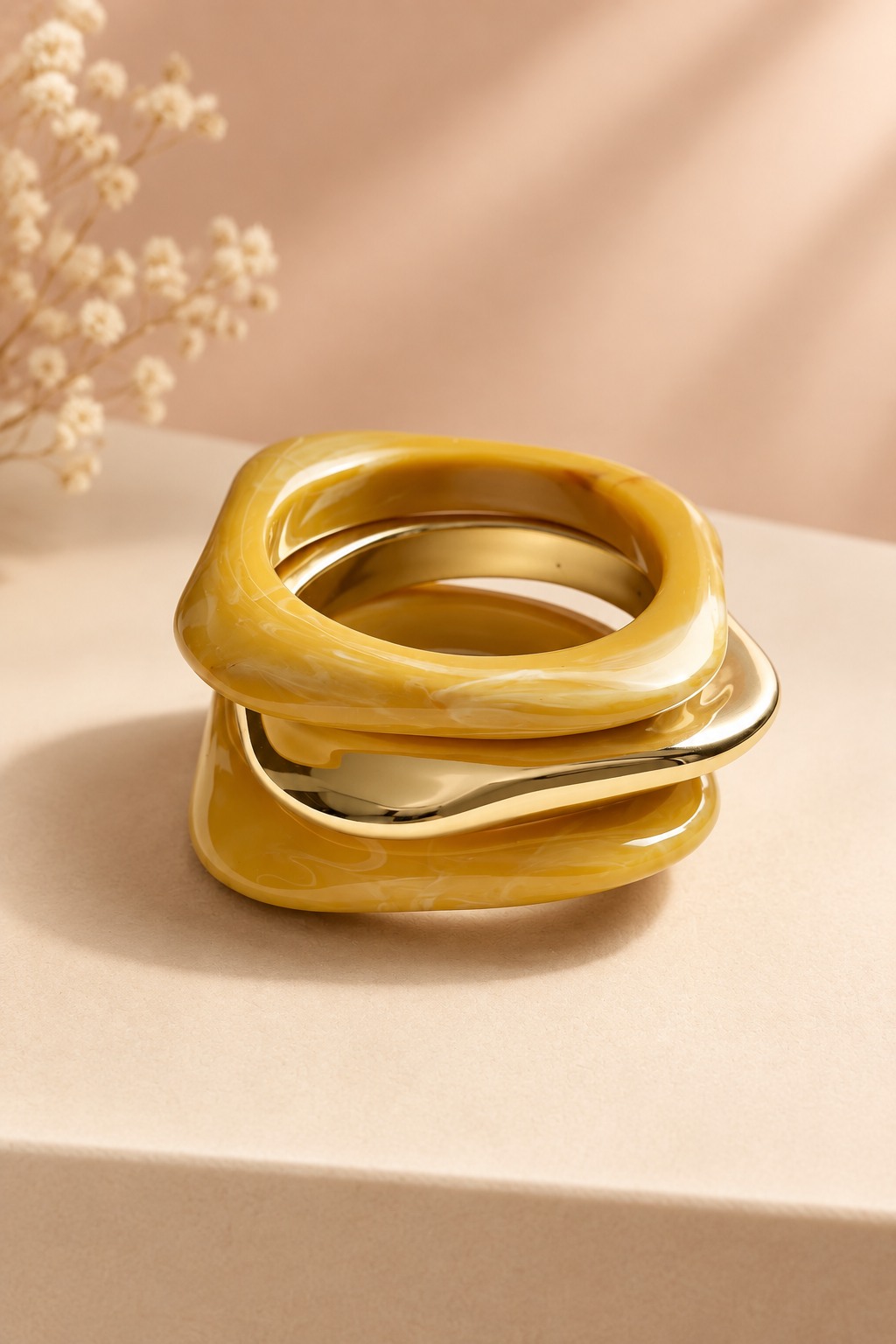 The Marigold Three Bangles Stack