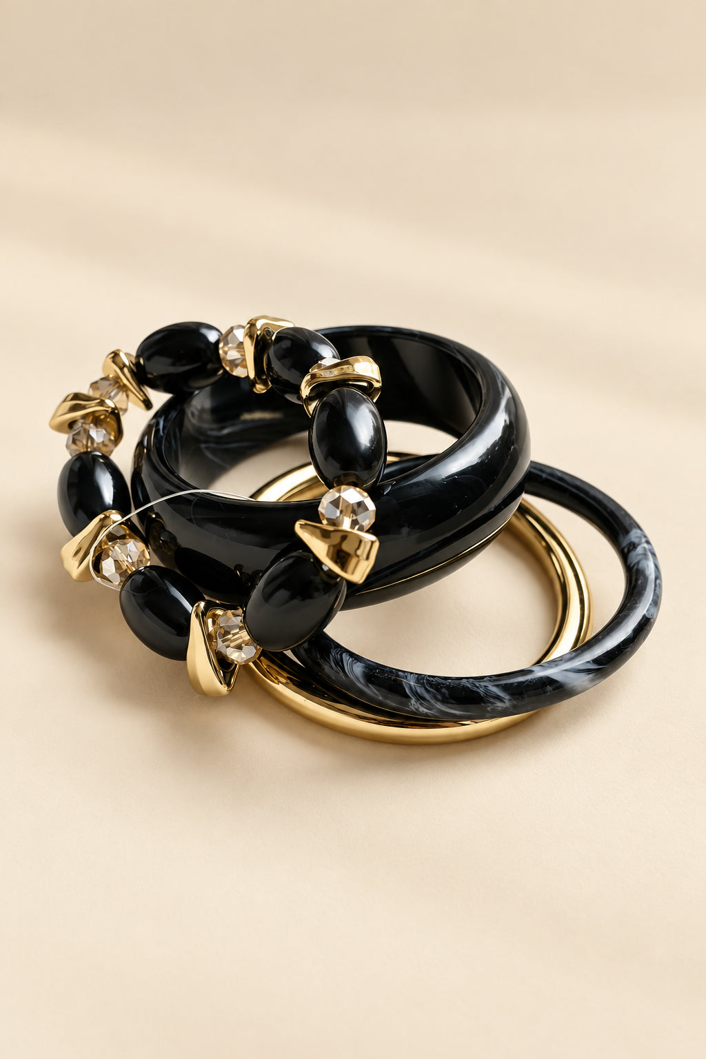 The Midnight Four Bangles Stack