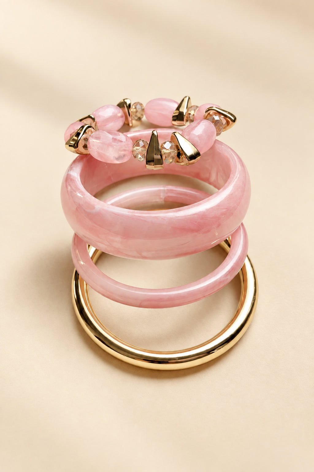 The Blush Four Bangles Stack