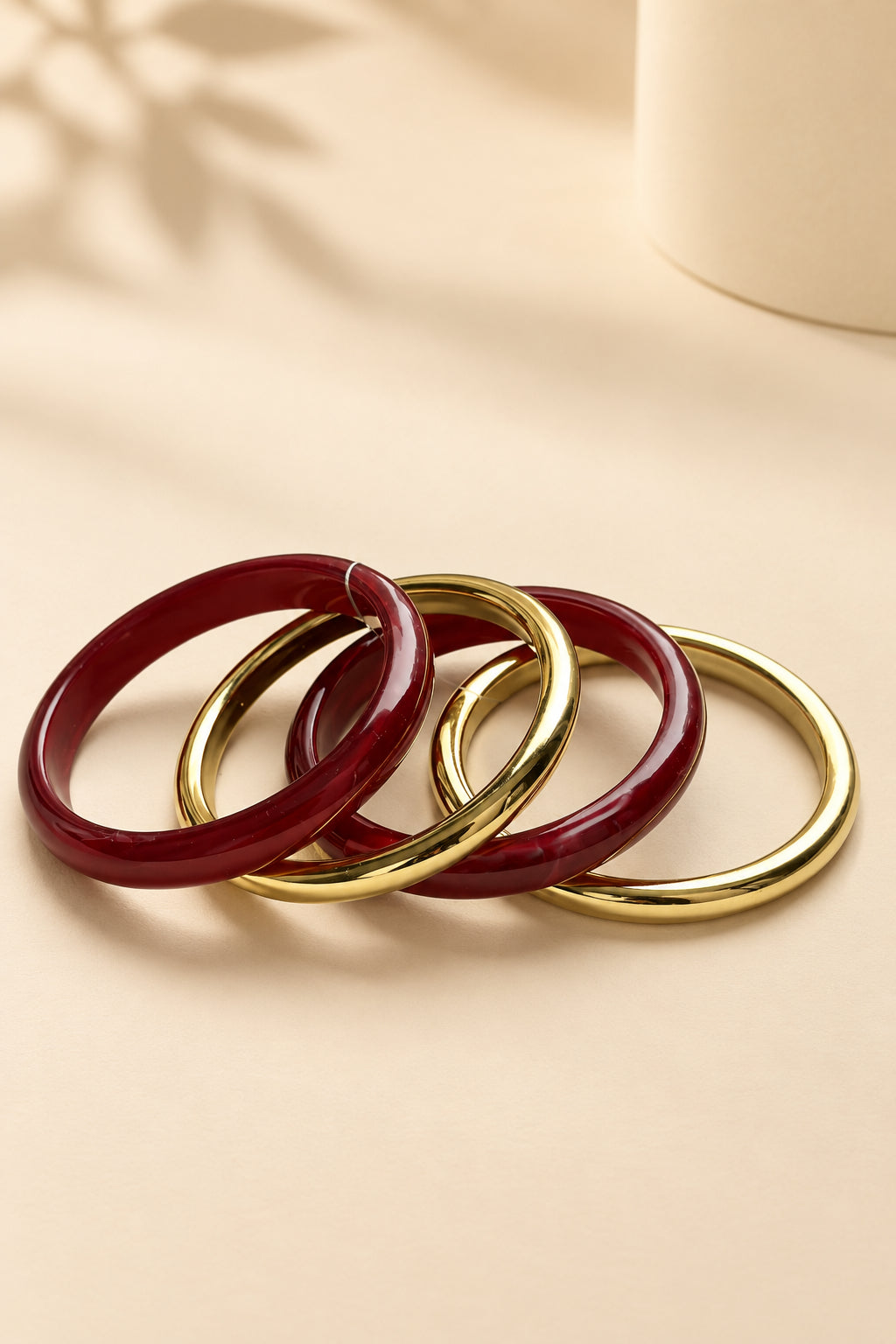 The Rosewood 4 Bangles Stack