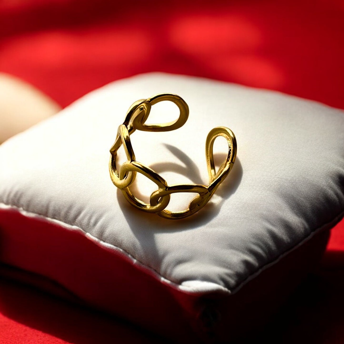 18K Gold Plated Orbit Band Ring