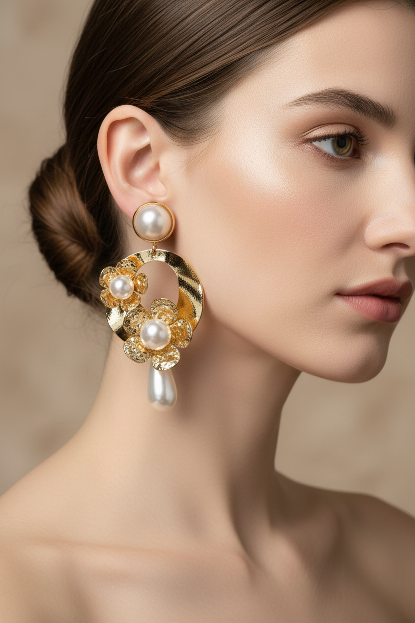 Flora Eternal Loop Earrings