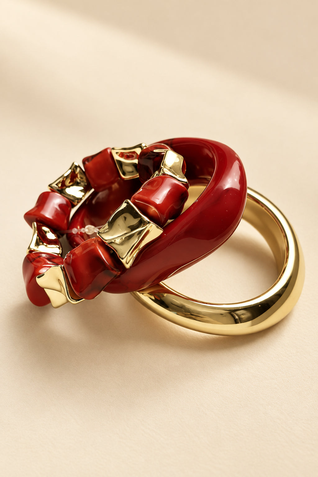 The Cherry Pop Three Bangles Stack