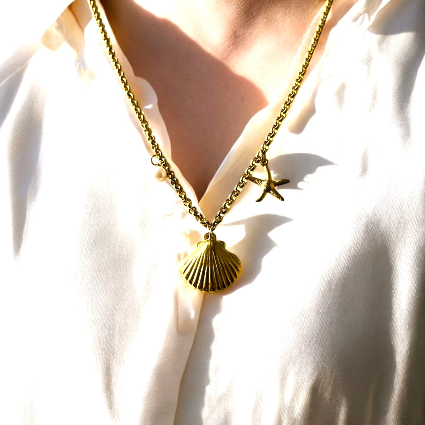 18K Gold Plated Seabreeze Glow Necklace