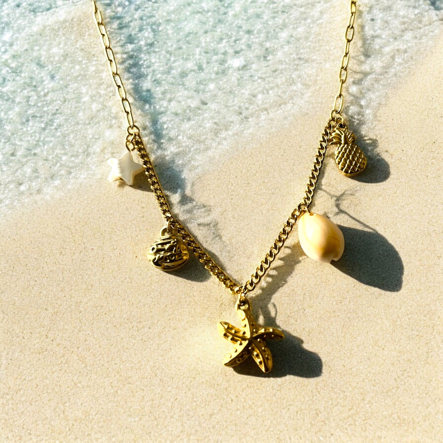 18K Gold Plated Shoreline Grace Necklace