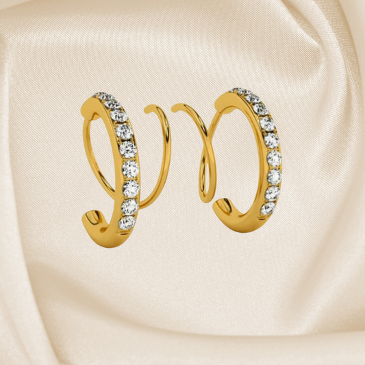 Fake Double Piercing Earrings