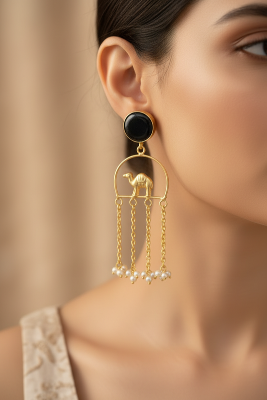 SS Bikaneri Breeze Dangle Earrings