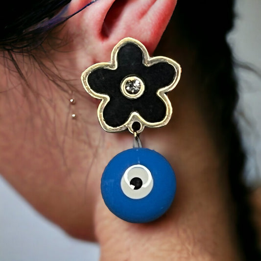 SS Evil Eye Flora Earrings