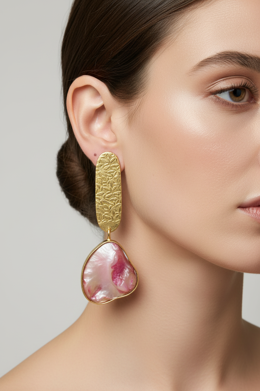 Dipi - Pink MOP Earrings