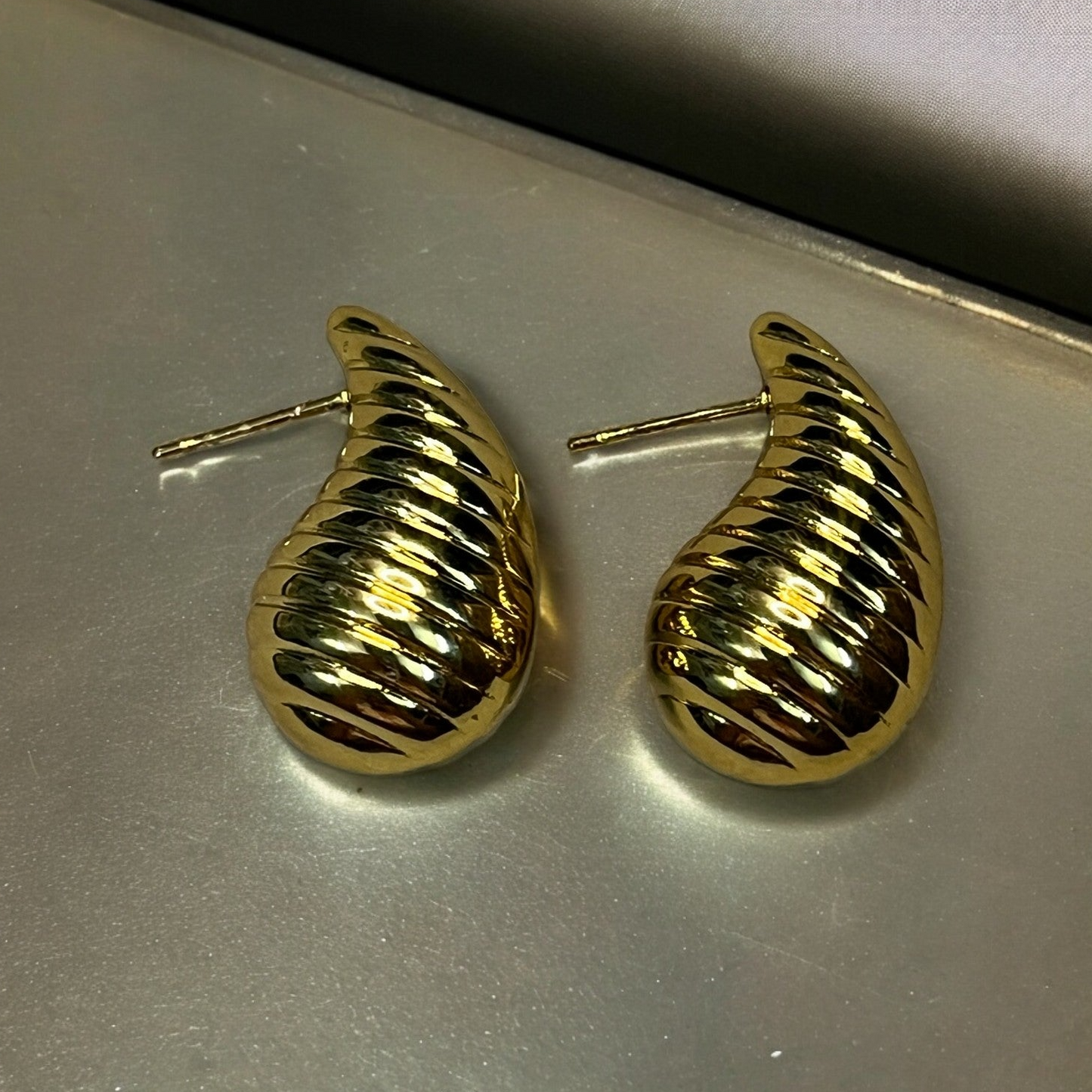 SS Spiral Drops Earrings