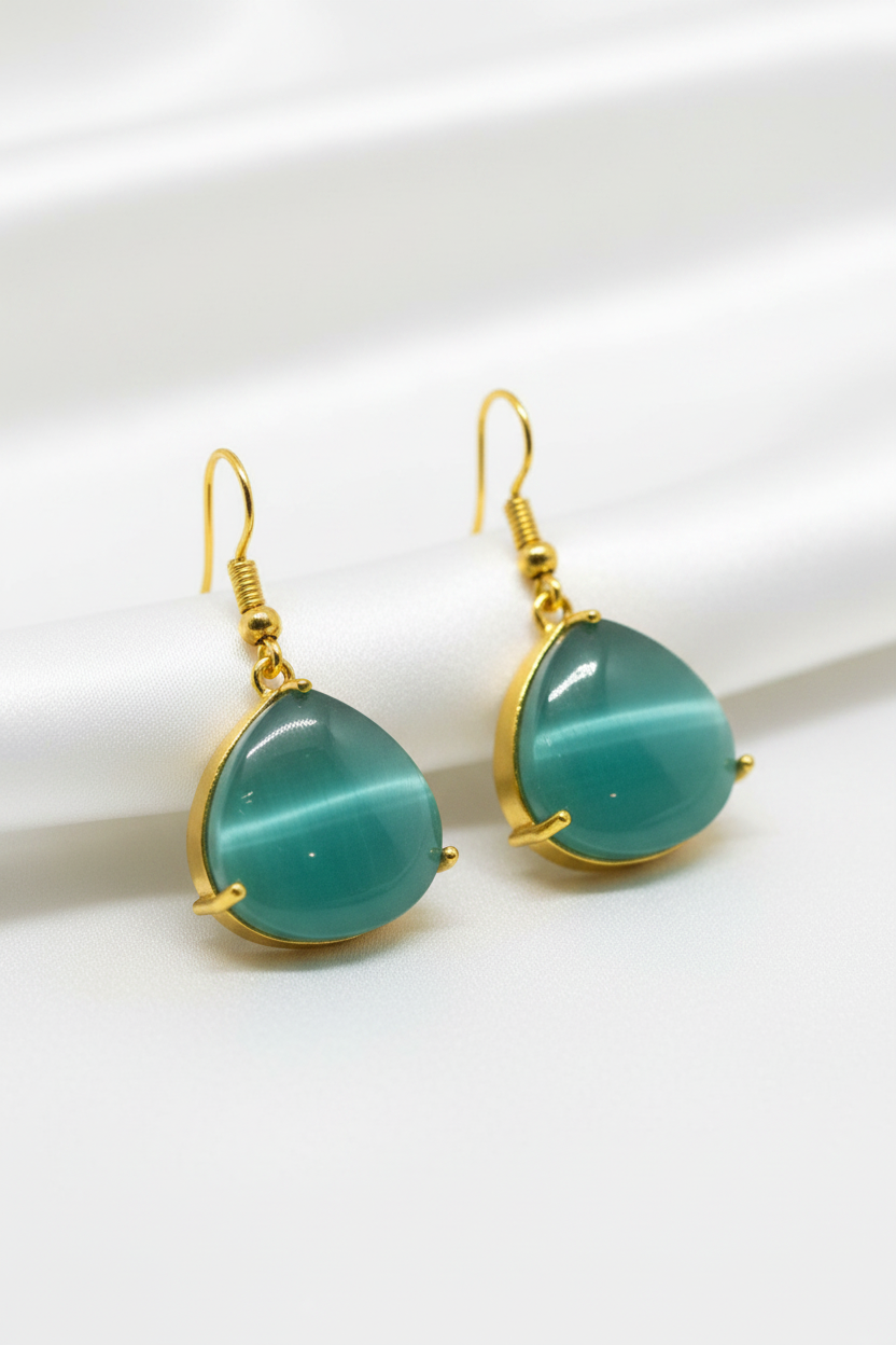 Drop Spark Earrings - Light Blue