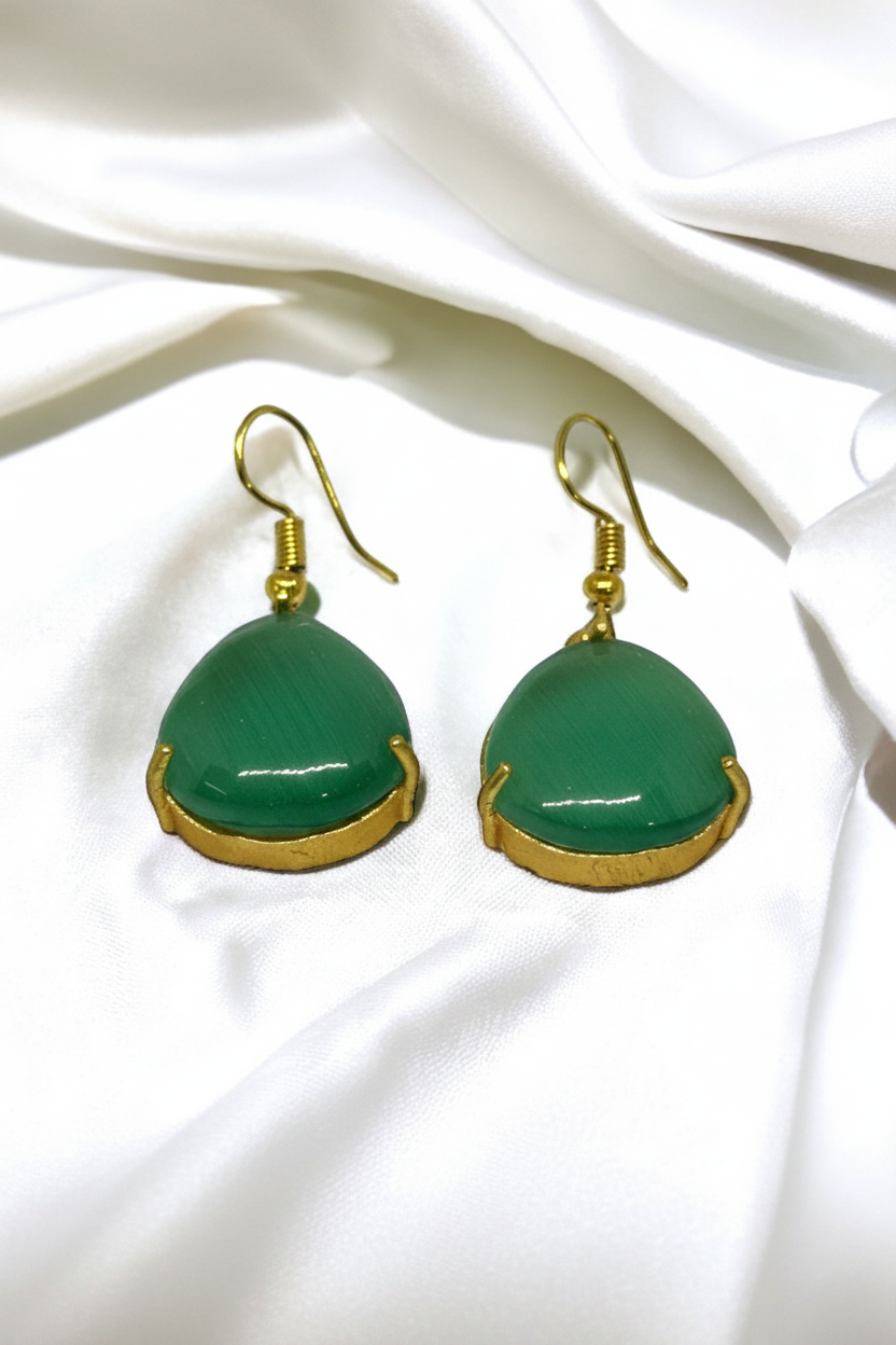 Drop Spark Earrings - Mint Green