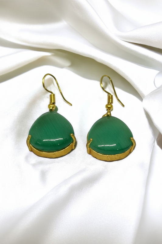 Drop Spark Earrings - Mint Green